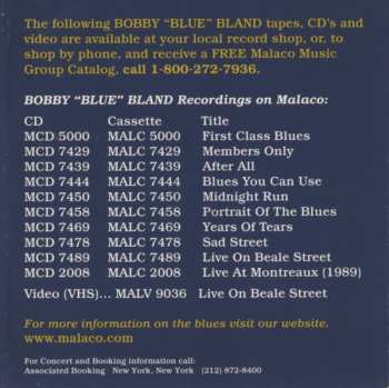 CD Bobby Bland: Memphis Monday Morning
