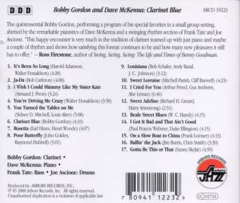 CD Dave McKenna: Clarinet Blue