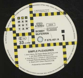 LP Bobby McFerrin: Simple Pleasures