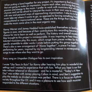 CD Bobby Selvaggio: Unspoken Dialogue