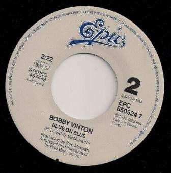 SP Bobby Vinton: Blue Velvet (Original-Titelmusik Aus Dem Gleichnamigen Film)