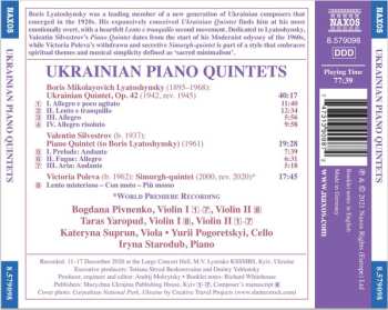 CD Valentin Silvestrov: Ukrainian Piano Quintets
