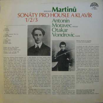 LP Bohuslav Martinů: Sonáty Pro Housle A Klavír 1/2/3