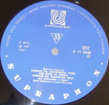 2LP/Box Set Bohuslav Martinů: Violoncellové Komorní Skladby (2xLP + BOX + BOOKLET)