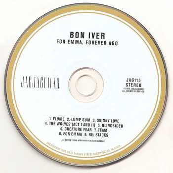 CD Bon Iver: For Emma, Forever Ago