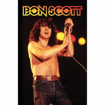 Merch Bon Scott: Textil-Poster Bon Scott