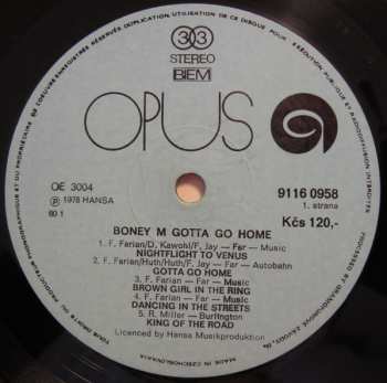 LP Boney M.: Gotta Go Home