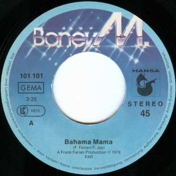 SP Boney M.: I'm Born Again / Bahama Mama