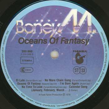 LP Boney M.: Oceans Of Fantasy