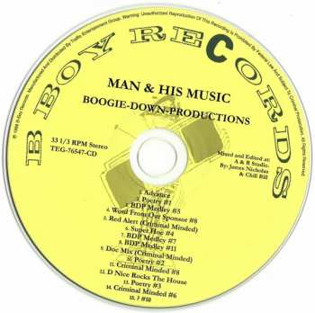CD Boogie Down Productions: Man & His Music