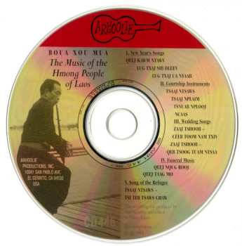CD Boua Xou Mua: The Music Of The Hmong People Of Laos