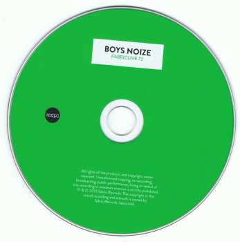 CD Boys Noize: FabricLive 72