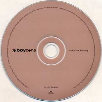 CD Boyzone: Where We Belong