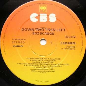 LP Boz Scaggs: Down Two Then Left