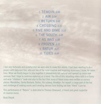 SACD Brad Shepik Trio: Places You Go