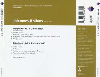 CD Johannes Brahms: String Quartets Nos. 1 & 3