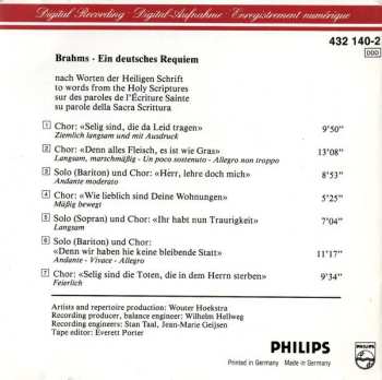 CD Johannes Brahms: Ein Deutsches Requiem