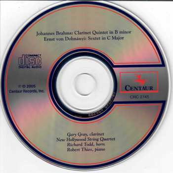 CD Johannes Brahms: Clarinet Quintet / Sextet In C Major