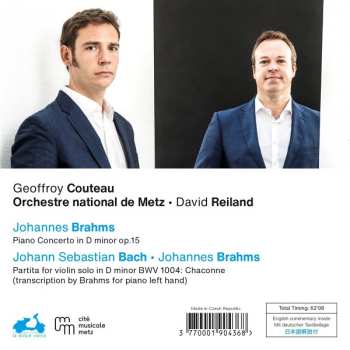 CD Johannes Brahms: Piano Concerto #1