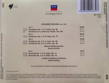 4CD Johannes Brahms: Symphonies Nos 1-4 / Serenades 1 & 2 / Variations On A Theme By Haydn