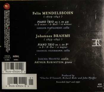 CD Johannes Brahms: Piano Trio No. 1 / Piano Trio No. 1