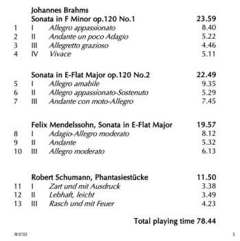 CD Robert Schumann: Clarinet Sonatas