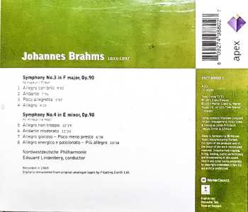 CD Johannes Brahms: Symphonies Nos. 3 & 4