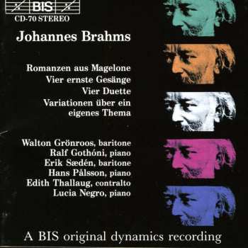 Album Brahms / Saeden / Thallaug / Palsson / Negro: Songs From Magelone