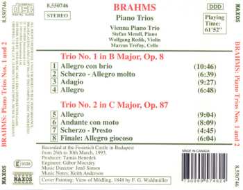 CD Johannes Brahms: Piano Trios Nos. 1 and 2
