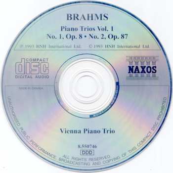 CD Johannes Brahms: Piano Trios Nos. 1 and 2