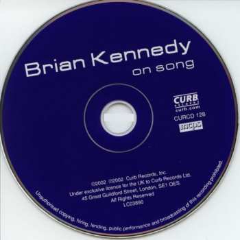 CD Brian Kennedy: On Song