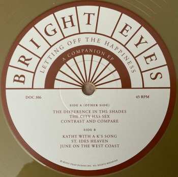LP Bright Eyes: Letting Off The Happiness (A Companion) LTD | CLR