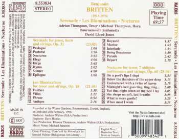 CD Benjamin Britten: Serenade • Les Illuminations • Nocturne
