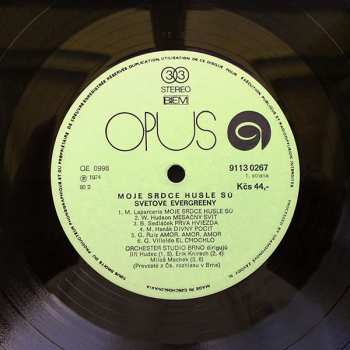 LP Brno Radio Pops Orchestra: Moje Srdce Husle Sú… Svetové Evergreeny