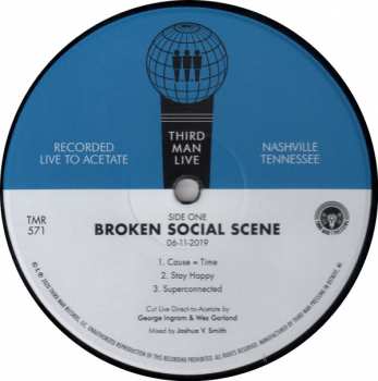 LP Broken Social Scene: Live At Third Man Records