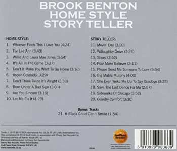 CD Brook Benton: Home Style & Story Teller