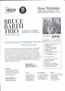 CD Bruce Barth Trio: Dedication