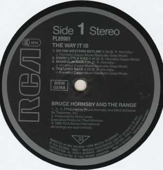 LP Bruce Hornsby And The Range: The Way It Is