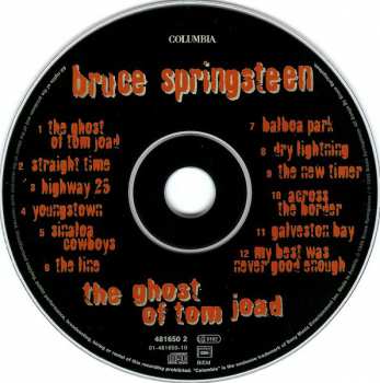CD Bruce Springsteen: The Ghost Of Tom Joad