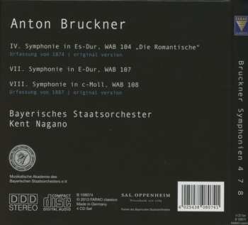 4CD/Box Set Kent Nagano: Symphonien 4 7 8