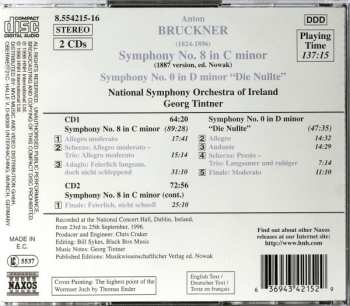 2CD Anton Bruckner: Symphony No. 8 (1887 Version, Ed. Nowak) / Symphony No. 0 "Die Nullte"