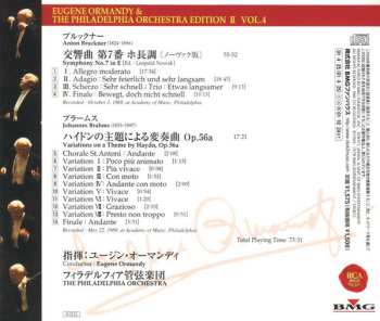 CD The Philadelphia Orchestra: Symphony No.7 In E / Variations On A Theme By Haydn LTD