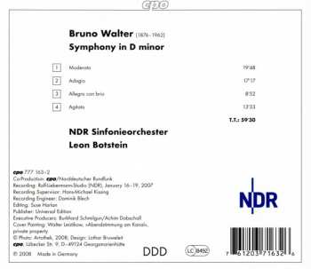 CD Bruno Walter: Symphony In D Minor