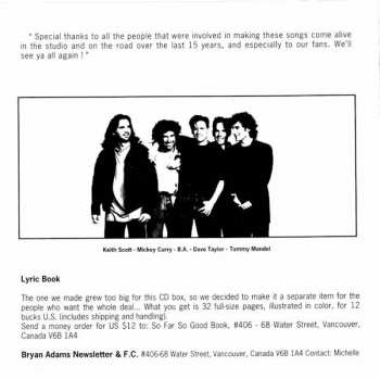 CD Bryan Adams: So Far So Good