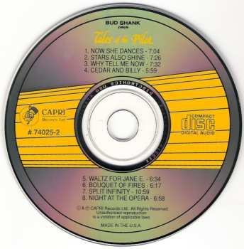 CD Bud Shank: Tales Of The Pilot (The Music Of David Peck)