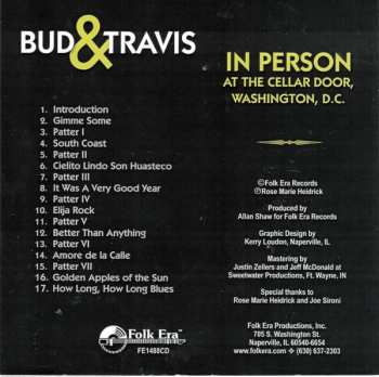 CD Bud And Travis: In Person