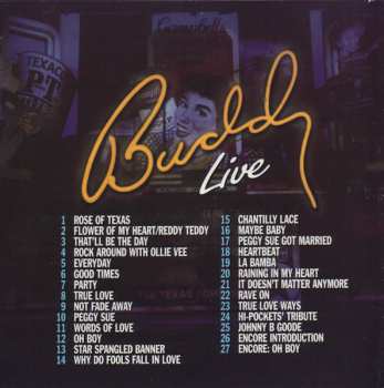 CD Buddy Holly: The Buddy Holly Story Live