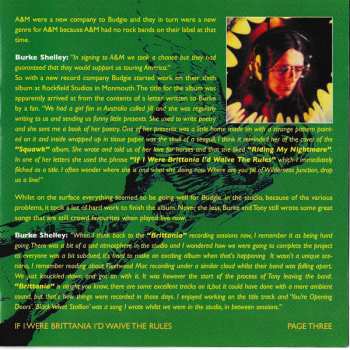 CD Budgie: If I Were Brittania I'd Waive The Rules