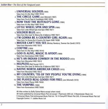 CD Buffy Sainte-Marie: Soldier Blue - The Best Of The Vanguard Years