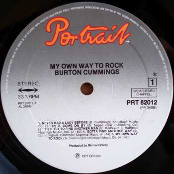 LP Burton Cummings: My Own Way To Rock